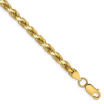 Indlæs billede til gallerivisning 14k Yellow Gold 4.5mm Diamond Cut Rope Bracelet Anklet Choker Necklace Pendant Chain
