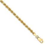 Afbeelding in Gallery-weergave laden, 14K Yellow Gold 3mm Diamond Cut Rope Bracelet Anklet Choker Necklace Pendant Chain
