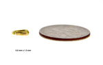 Φόρτωση εικόνας στο εργαλείο προβολής Συλλογής, 18k 14k Yellow Rose White Gold or Sterling Silver 5.8mm x 1.3mm ID Snap On Locket Bail for Pendant Jewelry Findings
