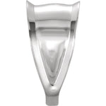 Indlæs billede til gallerivisning 18k 14k Yellow White Gold 8mm x 4.75mm Bail ID Tapered Grooved Solid Pinch Bail for Pendant Jewelry Findings
