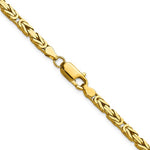 Indlæs billede til gallerivisning 14K Yellow Gold 3.25mm Byzantine Bracelet Anklet Choker Necklace Pendant Chain
