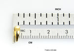 Carregar imagem no visualizador da galeria, Platinum 18k 14k 10k Yellow Rose White Gold Tapered Pinch Bail 7mm x 4.5mm for Pendant Charm
