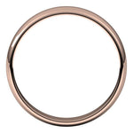Carica l&#39;immagine nel visualizzatore di Gallery, 14k Rose Gold 4mm Classic Wedding Band Ring Half Round Light
