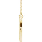 Load image into Gallery viewer, Platinum or 14k Gold or Sterling Silver Geo Style Sun Necklace
