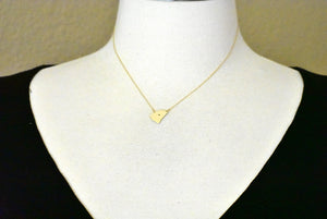 14k Gold 10k Gold Silver South Carolina State Heart Personalized City Necklace