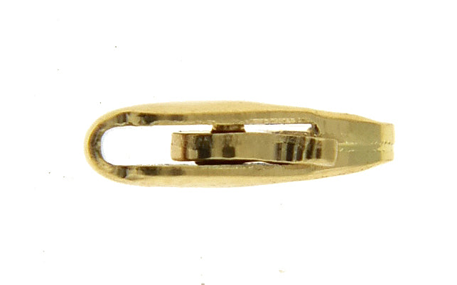 14K Yellow Gold 14k White Gold 7mm x 2.75mm Lobster Clasp Jewelry Findings