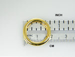 Cargar imagen en el visor de la galería, 14K Yellow Gold 20mm Round Push Clasp Lock Connector Enhancer Hanger for Pendants Charms Bracelets Anklets Necklaces
