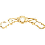 將圖片載入圖庫檢視器 14k Yellow Gold or Sterling Silver 35.2x9.75mm Curved Magnetic Easy Clasp Bracelet Anklet Necklace Chains

