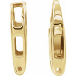 Load image into Gallery viewer, 14k Yellow Gold Hinged Designer Lobster Clasp 23mm x 8mm OD Outside Diameter Jewelry Findings
