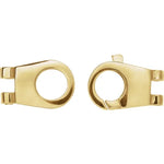將圖片載入圖庫檢視器 14k Yellow Gold Hinged Designer Lobster Clasp 23mm x 8mm OD Outside Diameter Jewelry Findings

