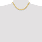 Carica l&#39;immagine nel visualizzatore di Gallery, 14k Yellow Gold 6.5mm Silky Herringbone Bracelet Anklet Choker Necklace Pendant Chain
