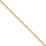 將圖片載入圖庫檢視器 14K Yellow Gold 1.75mm Diamond Cut Rope Bracelet Anklet Choker Necklace Pendant Chain
