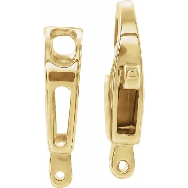 Tabbed Lobster Claw Clasps