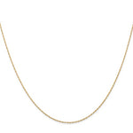 Afbeelding in Gallery-weergave laden, 14K Yellow Gold 0.50mm Cable Rope Bracelet Anklet Choker Necklace Pendant Chain
