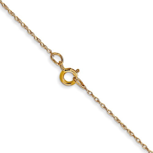 14K Yellow Gold 0.50mm Cable Rope Bracelet Anklet Choker Necklace Pendant Chain