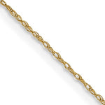 將圖片載入圖庫檢視器 14K Yellow Gold 0.50mm Cable Rope Bracelet Anklet Choker Necklace Pendant Chain
