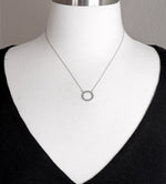 Load image into Gallery viewer, Platinum or 14k Gold or Sterling Silver Geo Style Sun Necklace
