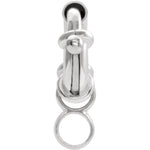 Load image into Gallery viewer, Sterling Silver Large Jumbo Super Spring Clasp 12.75mm 14.75mm 16.5mm 20mm with Closed Jump Ring Jewelry Findings
