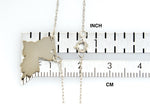 Indlæs billede til gallerivisning 14k Gold 10k Gold Silver Louisiana State Heart Personalized City Necklace

