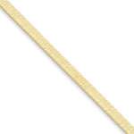 Cargar imagen en el visor de la galería, 14k Yellow Gold 4mm Silky Herringbone Bracelet Necklace Anklet Choker Pendant Chain
