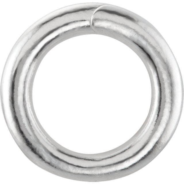 18k 14k Yellow White Gold 10.8mm Split Circle Round Loop Bail for Pendant Charm Hanger Connector Enhancer Bracelet Anklet Necklace Chain