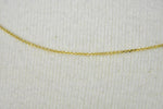 画像をギャラリービューアに読み込む, 14K Yellow Gold 0.80mm Diamond Cut Cable Bracelet Anklet Choker Necklace Pendant Chain
