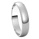 Afbeelding in Gallery-weergave laden, 14k White Gold 4mm Classic Wedding Band Ring Half Round Light
