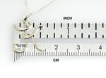 Load image into Gallery viewer, 14k Gold or Sterling Silver .03 CTW Diamond Script Letter K Initial Necklace
