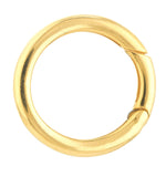 이미지를 갤러리 뷰어에 로드 , 14K Yellow Gold 20mm Round Push Clasp Lock Connector Enhancer Hanger for Pendants Charms Bracelets Anklets Necklaces

