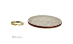 Загрузить изображение в средство просмотра галереи, 14k Yellow Gold or Sterling Silver Oval Split Ring 6.75mm x 5mm OD Outside Diameter 1mm Thick Jewelry Findings
