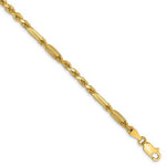 画像をギャラリービューアに読み込む, 14K Yellow Gold 3mm Diamond Cut Milano Rope Bracelet Anklet Choker Necklace Pendant Chain
