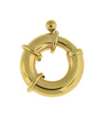 Load image into Gallery viewer, 14K Yellow or 14K White Gold Large Jumbo Spring Clasp 12mm 14mm 16mm Jewelry Findings

