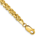 Φόρτωση εικόνας στο εργαλείο προβολής Συλλογής, 14K Yellow Gold 4mm Byzantine Bracelet Anklet Choker Necklace Pendant Chain
