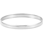 Load image into Gallery viewer, 14k Yellow White Gold 6mm Half Round Bangle Bracelet
