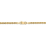 Afbeelding in Gallery-weergave laden, 14K Yellow Gold 2.25mm Diamond Cut Rope Bracelet Anklet Choker Necklace Pendant Chain
