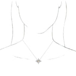 Φόρτωση εικόνας στο εργαλείο προβολής Συλλογής, Platinum 14k Yellow Rose White Gold Sterling Silver Genuine Ethiopian Opal Diamond Star Celestial Cosmos Pendant Charm Necklace
