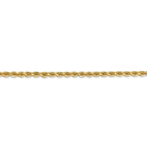 14K Yellow Gold 2.75mm Diamond Cut Rope Bracelet Anklet Choker Necklace Pendant Chain