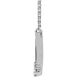 Load image into Gallery viewer, Platinum 14k Yellow Rose White Gold Sterling Silver Diamond Letter Initial Alphabet Pendant Charm Necklace Personalized Engraved
