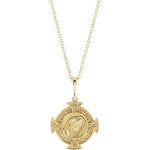 Φόρτωση εικόνας στο εργαλείο προβολής Συλλογής, Platinum 14k Yellow Rose White Gold Sterling Silver Cross Virgin Mary Pendant Charm Necklace
