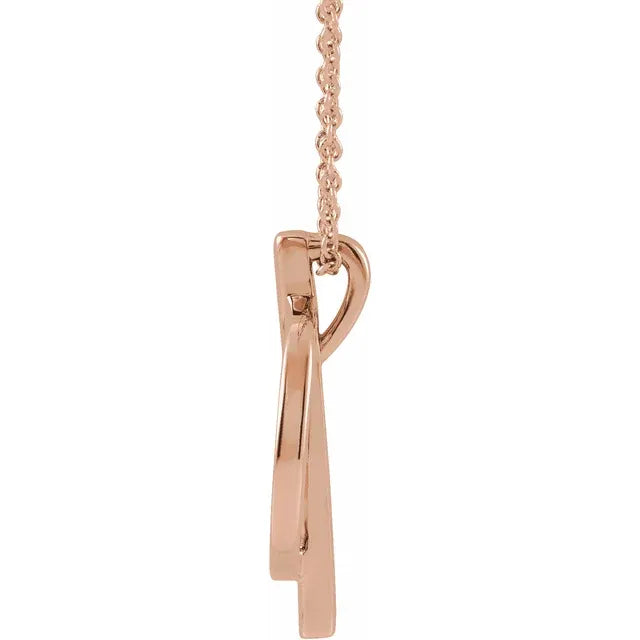 Trendy Necklace 159694 White / Rose Gold