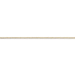 Carregar imagem no visualizador da galeria, 14K Yellow Gold 0.80mm Diamond Cut Cable Bracelet Anklet Choker Necklace Pendant Chain
