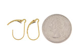 Загрузить изображение в средство просмотра галереи, 14k Yellow White Gold Lever Back Earring Top Dangle Drop Wires Jewelry Findings
