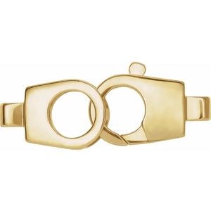 14k Yellow Gold Hinged Designer Lobster Clasp with End Tabs Links – Bengjo