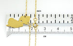 Carregar imagem no visualizador da galeria, 14k Gold 10k Gold Silver New Jersey State Heart Personalized City Necklace
