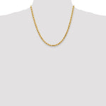Загрузить изображение в средство просмотра галереи, 14k Yellow Gold 4.5mm Diamond Cut Rope Bracelet Anklet Choker Necklace Pendant Chain
