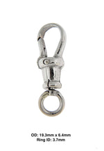 Afbeelding in Gallery-weergave laden, 14k Yellow White Gold Swivel Lobster Clasp Pendant Charm Chain Connector Hanger Enhancer
