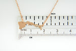 Load image into Gallery viewer, 14k Gold 10k Gold Silver Hawaii State Heart Personalized City Necklace
