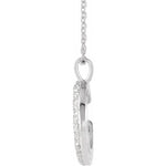 Afbeelding in Gallery-weergave laden, Platinum 14k Yellow Rose White Gold Diamond Crescent Moon Celestial Pendant Charm Necklace
