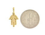 Φόρτωση εικόνας στο εργαλείο προβολής Συλλογής, Platinum or 14k Yellow Rose White Gold Hamsa Pendant Charm Necklace
