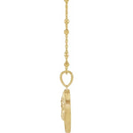 Carregar imagem no visualizador da galeria, Platinum 14k Yellow Rose White Gold Athena Greek Goddess Pendant Charm Necklace
